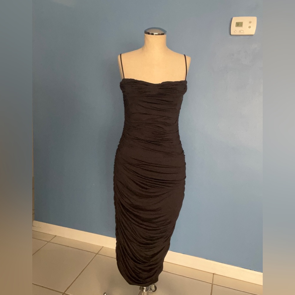 Black rouched dress
